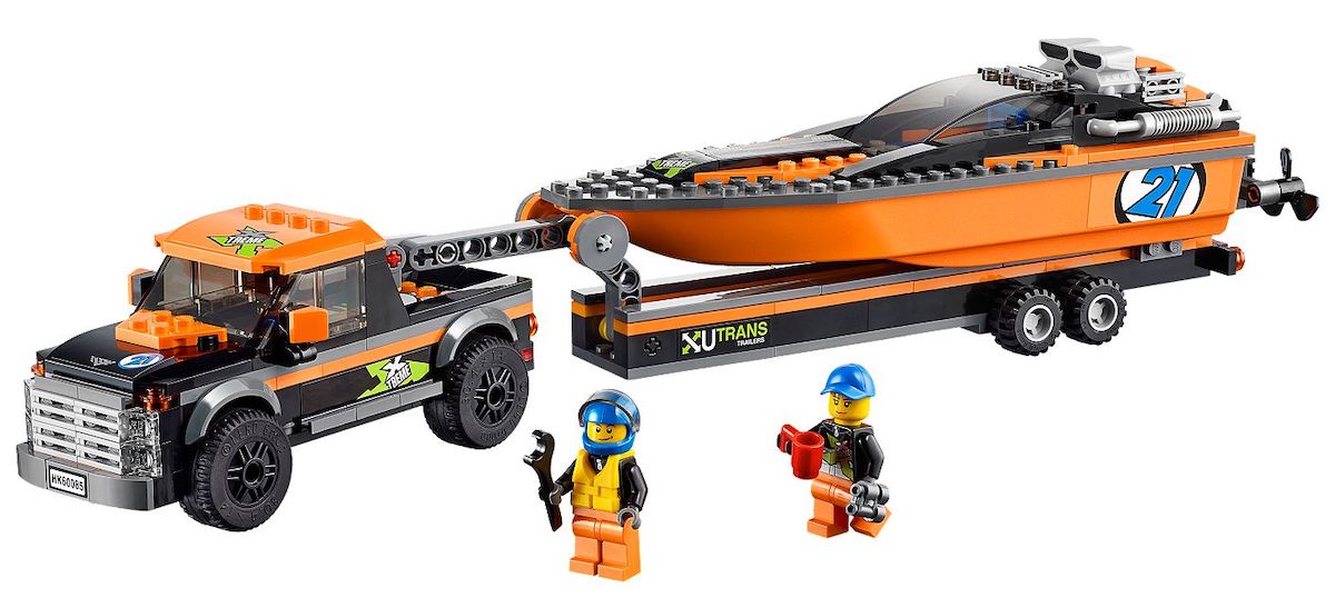 LEGO City 60085 4x4 with Powerboat - this is a serious load to be towed, and to my eye this resembles the latest F-series trucks (although the latest Silverado isn't too far off)