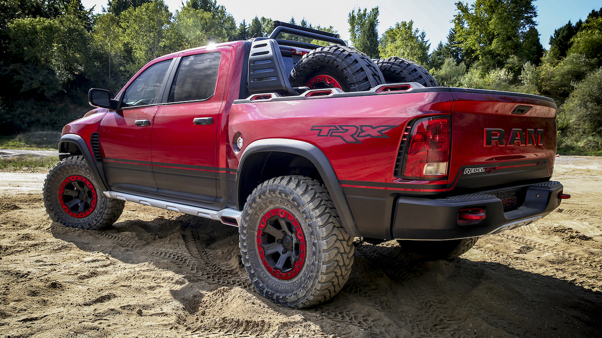 In the absence of any LEGO action for MOPAR/Dodge RAM fans you'll just have to enjoy this shot of the RAM Rebel TRX concept from 2016. There's meant to be a new RAM TRX due out any time soon with that sweet Hellcat motor. Image © FCA US Media