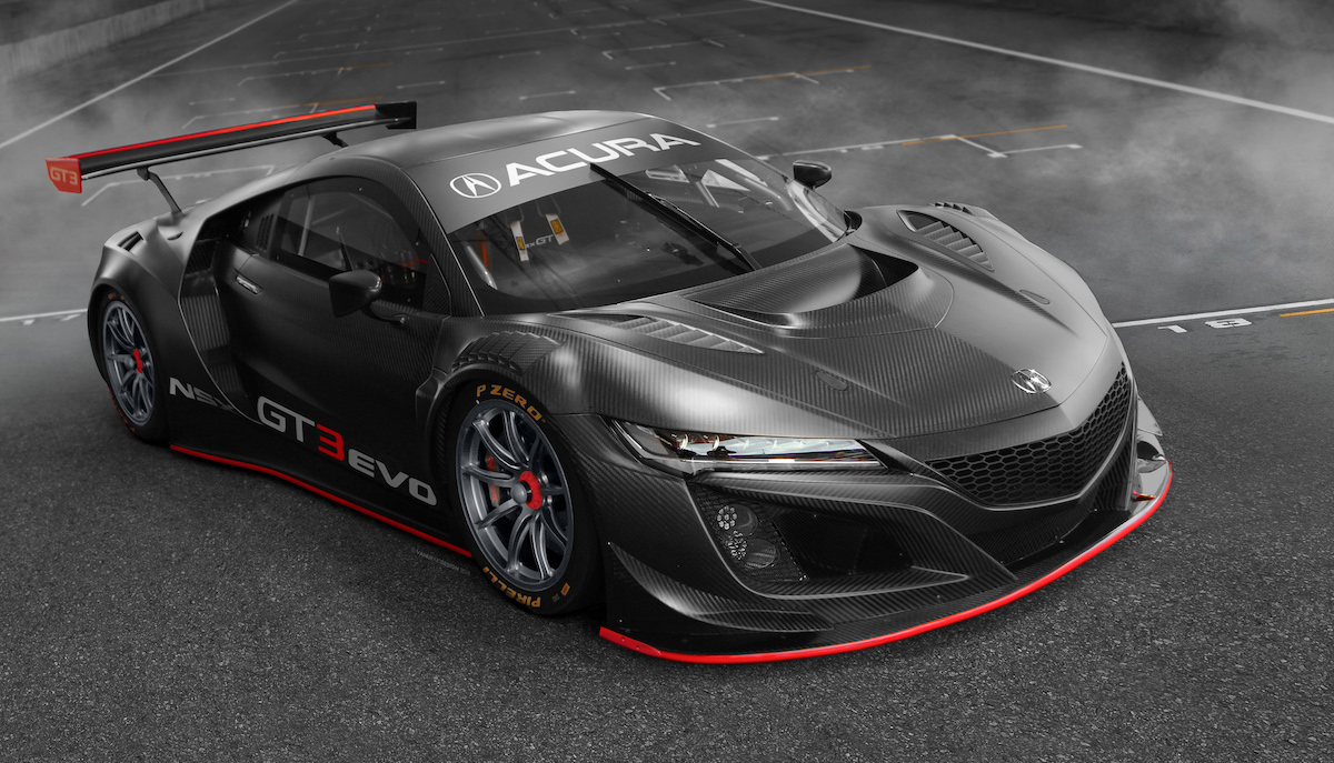 The 2019 Acura NSX GT3 - a menacing looking GT car, but not one we've seen a model of from LEGO Group yet. Image © Acura