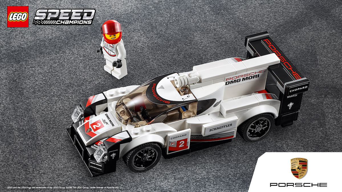 The Speed Champions Porsche 919 Hybrid (set 75887) - this would be a great set to see a Toyota version of with their Le Mans winning TS050 Hybrid. Image © LEGO Group.