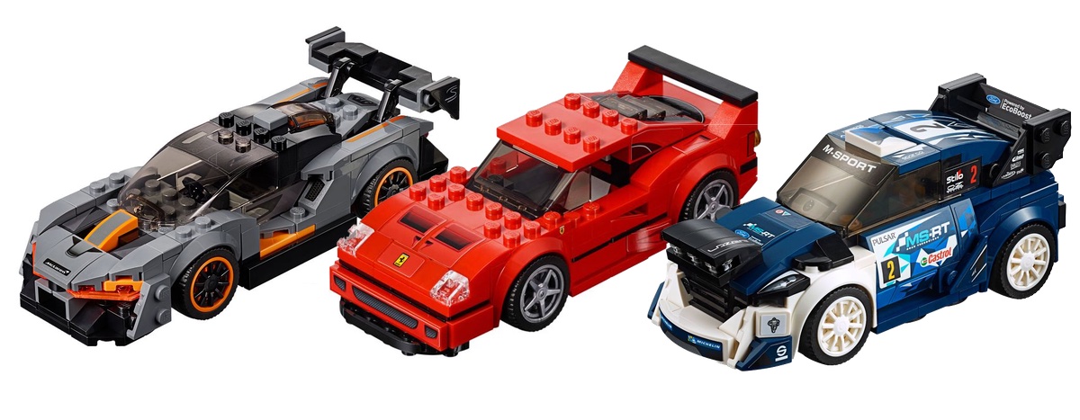Current LEGO Speed Champions sets as of August 2019, which of these are we going to see going off sale to make room for new sets? Image © LEGO Group.