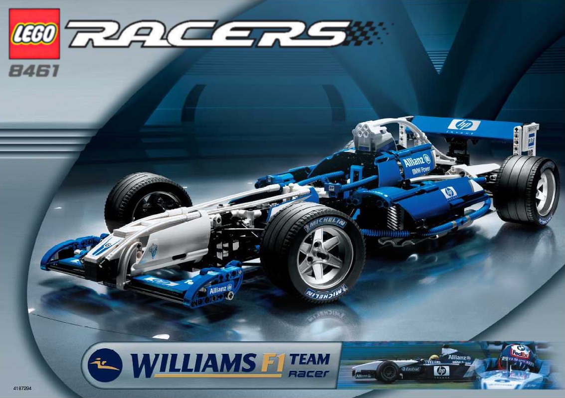 The LEGO Racers WilliamsF1 Team Racer 8461, the most famous and (almost) the most collectible LEGO Williams F1 set. Read on to find out why.