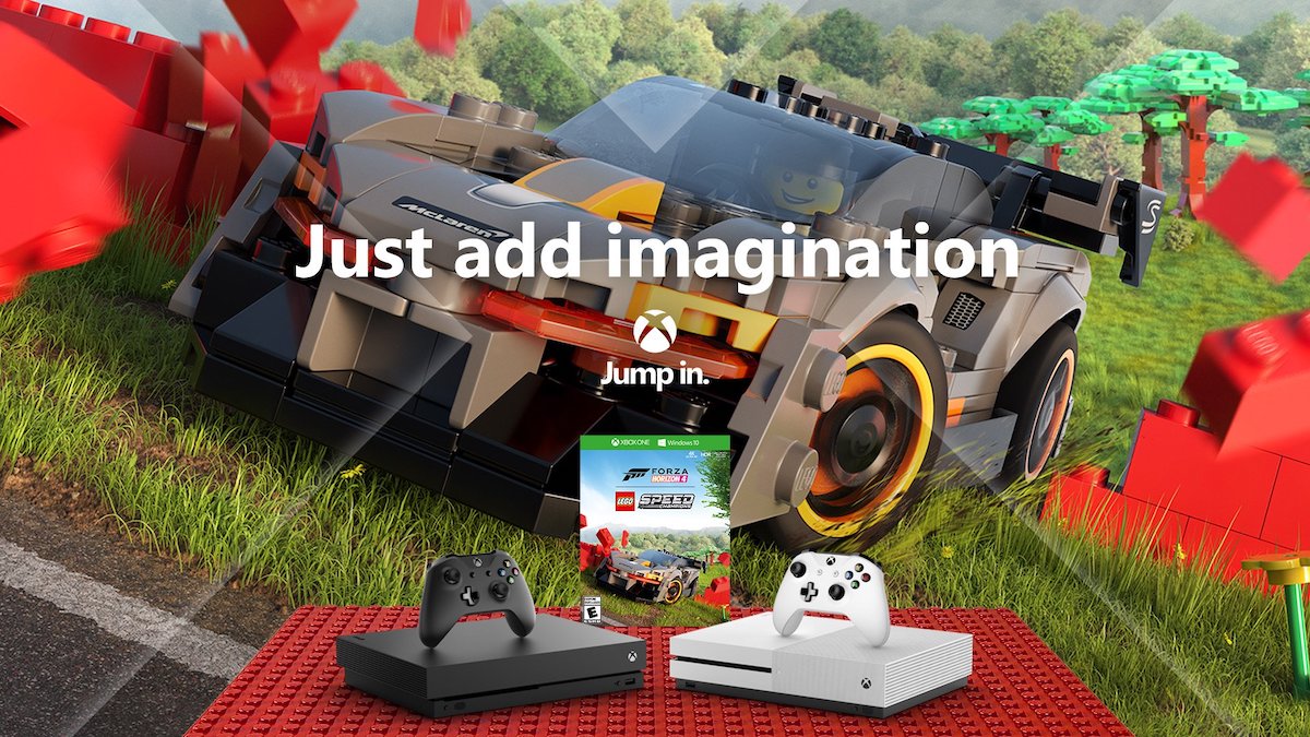 Just add imagination: Marketing for the Xbox One Forza Horizon 4 Speed Champions bundle. Jump In.