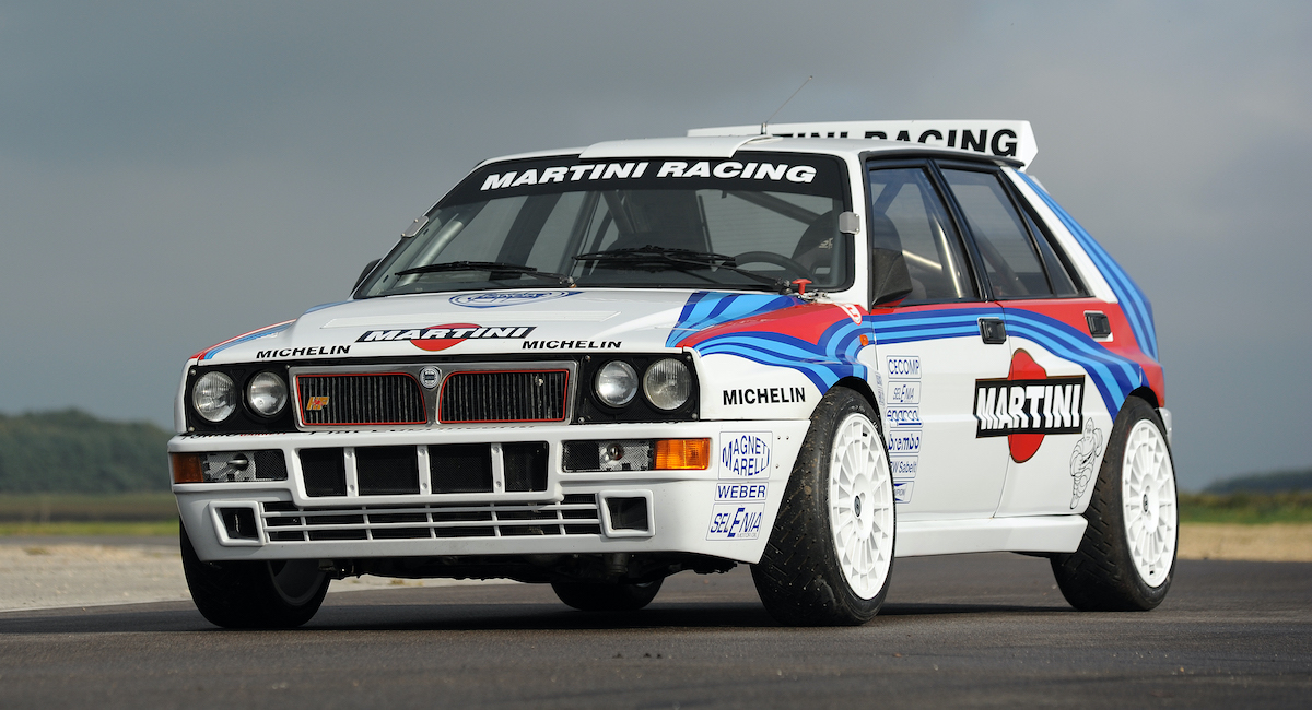 The Lancia Delta Integrale in Martini Racing livery. This sounds similar to the colours we're expecting to see on the Top Gear model but whether it'll be licenced (unlikely given the sounds of the rest of the stickers) we'll have to see.