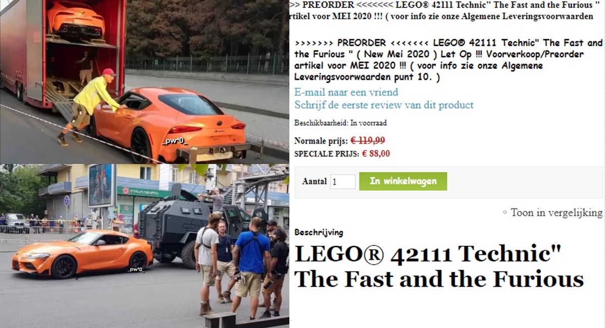 Fast and furious online 9 lego