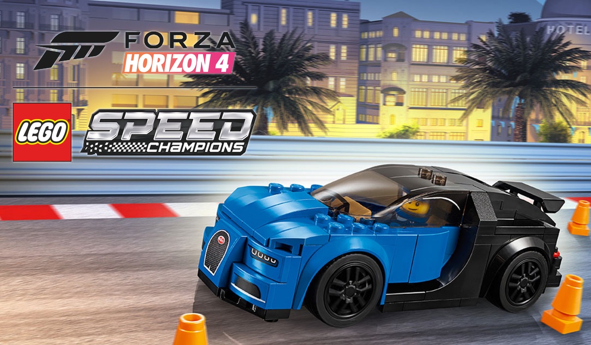 Could the LEGO Speed Champions Bugatti Chiron be coming to the Forza Horizon 4 expansion soon?