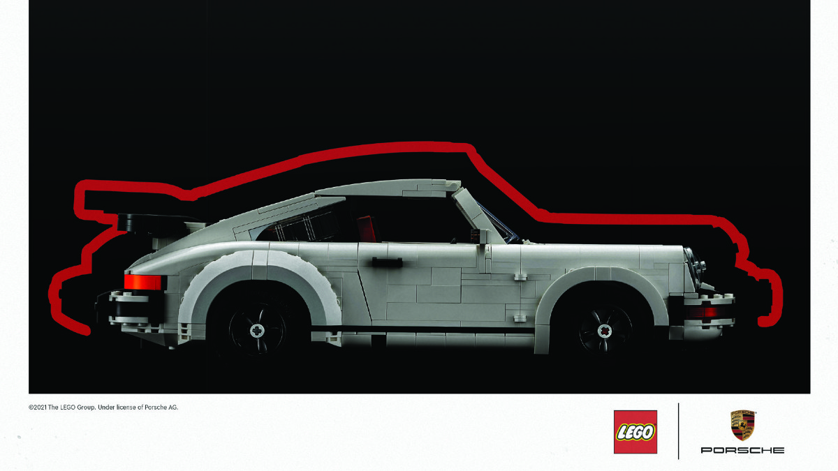 LEGO have prepared a number of tributes to historic Porsche advertising campaign, included in the VIP 'Owners Pack' for a limited number of early orders of the set. It's refreshing to see this level of promotion on a non-Technic UCS flagship set.