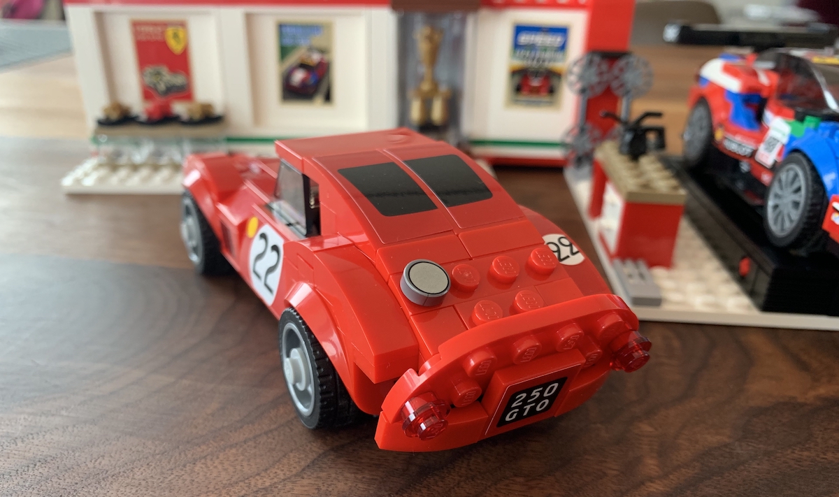 The rear of the 250 GTO Speed Champions model is unique to build, and the angled rear section captures the look of the real car.